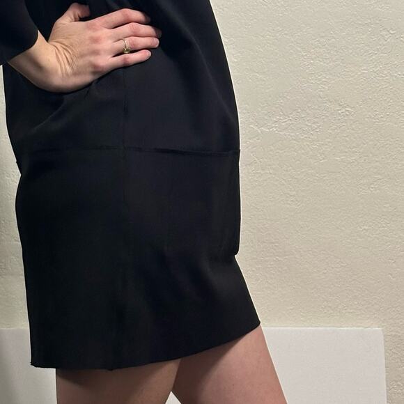 The Row Marina Scuba Dress Black US XS Front Pockets - Picture 9 of 12
